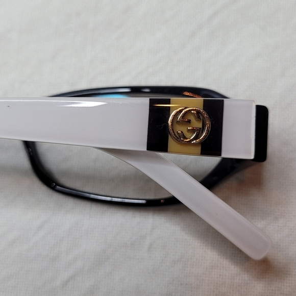 Gucci GG 2571 Black White and Gold Frame Only - Picture 3 of 11
